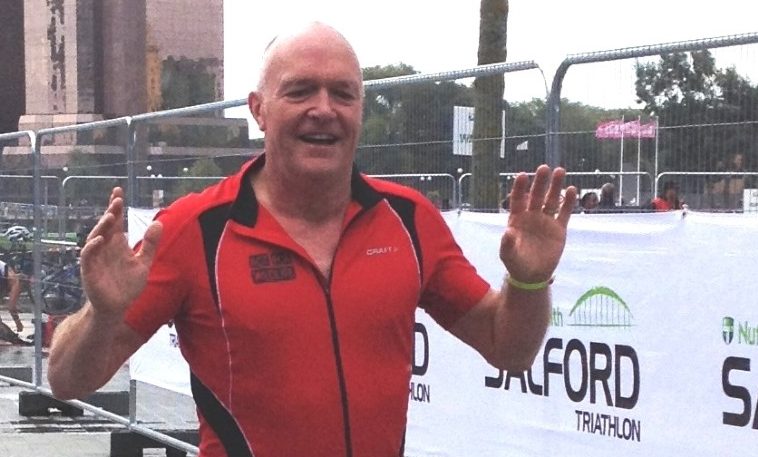 At the Salford Tri finish line
