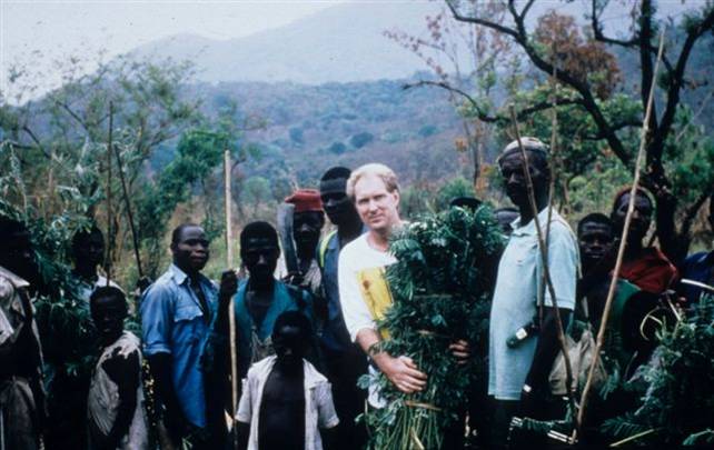 Gordon Reid on one of the first expeditions to Nigeria in 1994