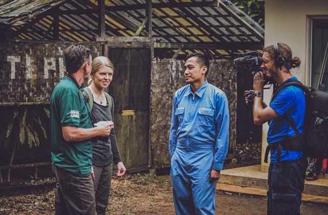 Cikananga conservation breeding centre BBC filming