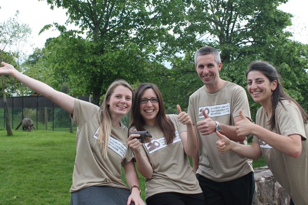 the-team-at-chester-zoo-celebrating-20-years-of-tapir-conservation-in-brazil-with-our-very-own-brazilian-tapirs