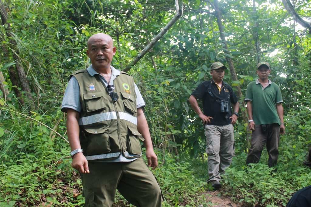 HUTAN warden Azri in the rainforest in Borneo