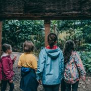 A group of children pictured at Chester Zoo's Junior Ranger camp