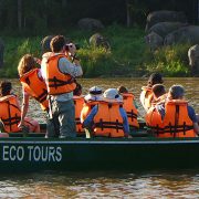 Borneo Eco Tours boat trip on the Kinabatagan River