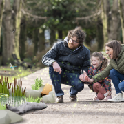 A family using Chester Zoo's new 'Wild Wander' app