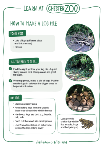 How to make a log pile resource