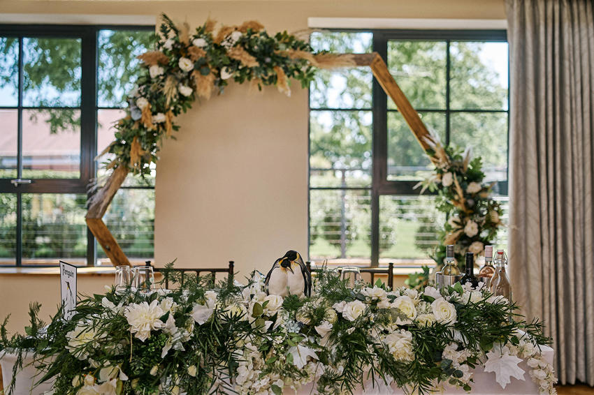 Wedding Decorated Head Table