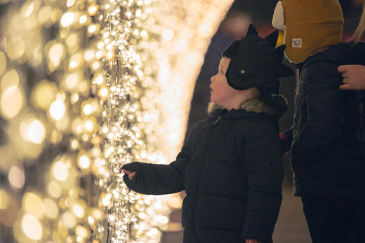 Small Boy at Lanterns and Light