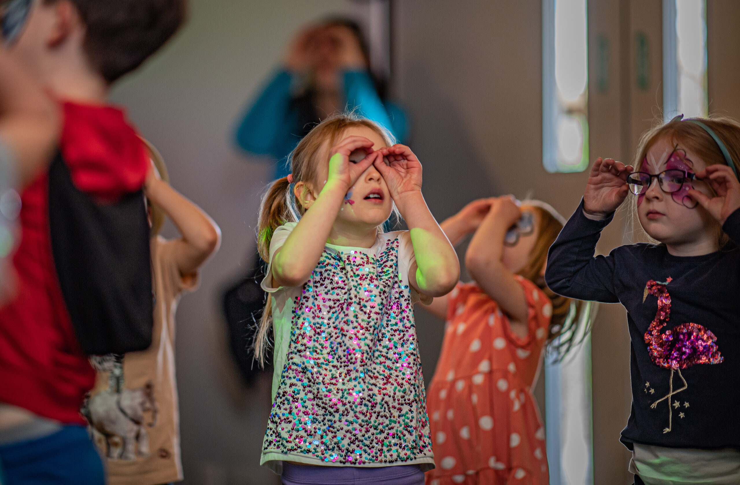 Little Girl At A Zoo Birthday Party